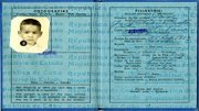 Copia del pasaporte cubano de Juan José Valdés cuando fue enviado por sus padres a vivir con amigos en Miami.
