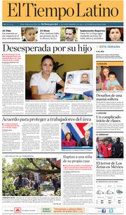Portada de El Tiempo Latino en 2011 donde se cuenta la historia de Bocángel. Fue el comienzo de una odisea para encontrar a su hijo.