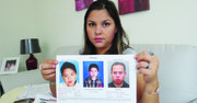 Andrea Bocángel muestra la orden de arresto que pesa en Fairfax contra su ex esposo Mario Eloy Olguín por haberse llevado ilegalmente a su hijo a México y haberlo mantenido escondido de su madre durante 4 años.