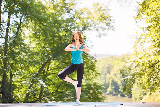 Yoga en  el parque