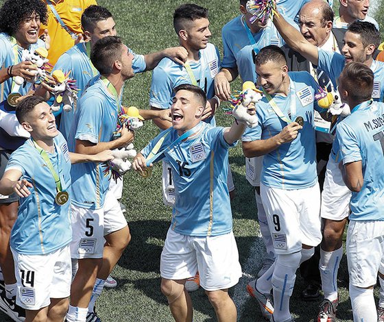 Oro para el fútbol uruguayo