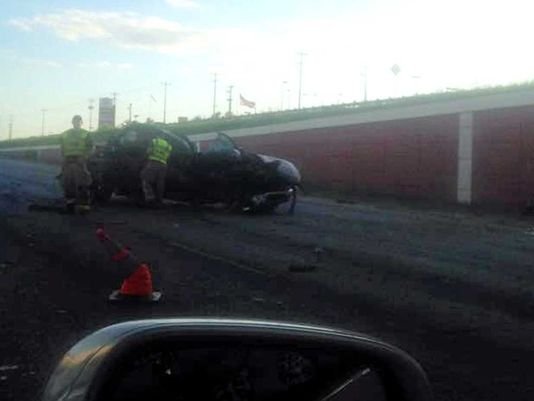 Un accidente múltiple cerró todos los carriles hacia el sur de la I-35