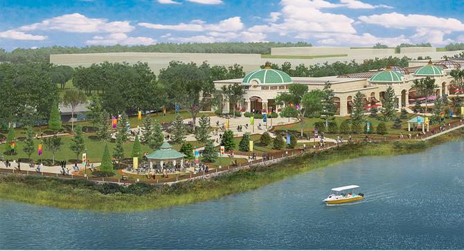 Representaciones del Harbor Walk de Wynn Resorts en Everett