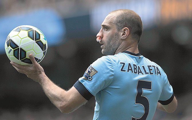 Zabaleta lesionado