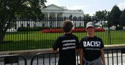 Tiana (wearing a cap) with author Rod Brana, in front of the White house, Saturday Sept. 5, 2015