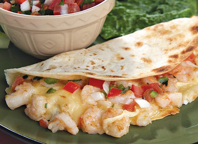 Quesadillas de camarón