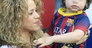 La cantante colombiana Shakira y su hijo Milan
