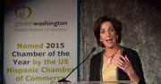 La Asistenta a la Secretaría de Estado de EEUU, Roberta Jacobson durate su discurso ante la GWHCC, en DC el 19 de octubre.