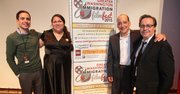 De izq. a der.: Juan Gómez, Gaby Pacheco, Aldo Bello y Alberto Avendaño, después del debate con el público en el estreno de Dreamers: An American Story, el 24 de octubre en la gala del Greater Washington Immigration Film Festival