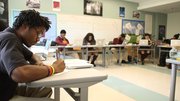 Alumnos estudian durante una clase en SEED de Baltimore, en Maryland.