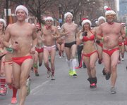 Santa Speedo Run