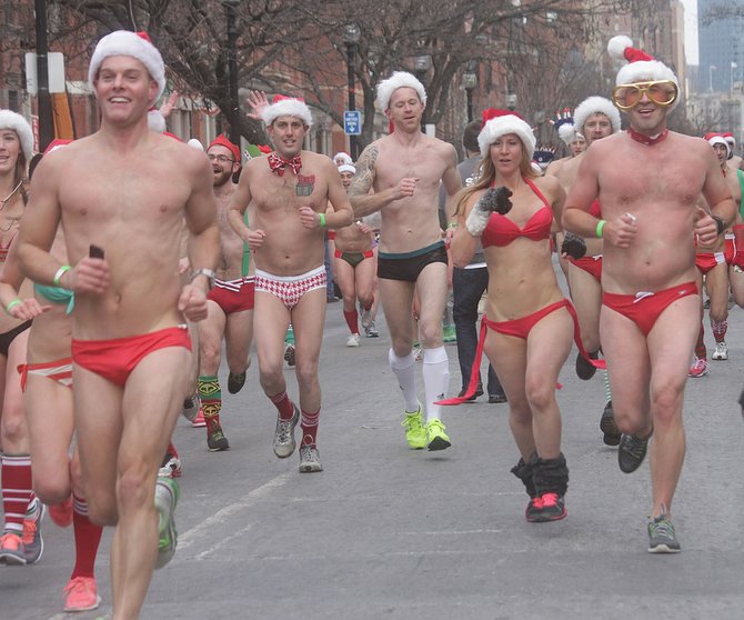 Santa Speedo Run