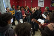 FOTO: Mark Saperstein | Double Edge and HSTF Rehearsing 