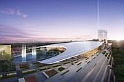 VISTA. El Hotel y Casino MGM en el National Harbor.