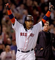 DOMINICANO. Manny Ramírez cuando jugaba con los Medias Rojas de Boston.