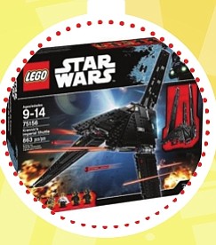 LEGO Star Wars – Lanzadera imperial de Krennic ($95)
Este juguete viene equipado con enormes alas plegables, paneles delanteros, laterales abatibles, cinco minifiguras y un droide K-2SO. Si buscas una nave de transporte impenetrable, esta es la opción perfecta. Siéntalo en el asiento del piloto, despliega las gruesas placas de blindaje y carga a los Death Troopers. Baja la rampa, arma los cañones automáticos y cierra el casco antes de despegar. Levanta los patines de aterrizaje, baja las alas para activar el modo de vuelo, ¡y pon rumbo a otra peligrosa misión! Este set proporciona una experiencia de construcción apropiada para niños de entre 9 y 14 años.