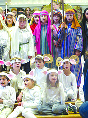 ESCENA. La representación del Pageant es una antigua tradición en las escuelas religiosas.