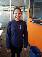 Karen Centeno, mexicana de 25 años, estudia una maestría en la Escuela de Teología de Boston University