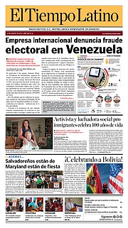 La portada de la edición de El Tiempo Latino del 4 de agosto de 2017.