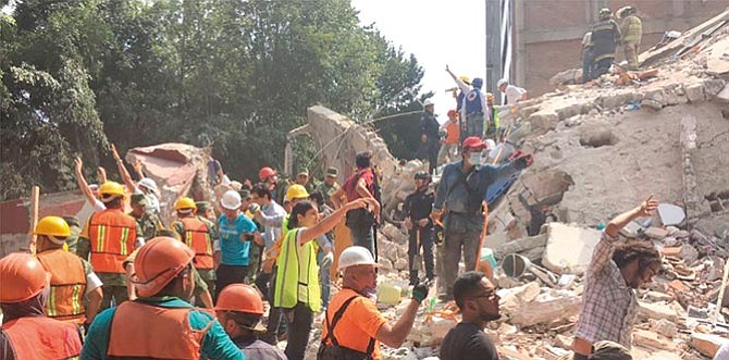 Memorial en honor a los fallecidos por terremotos