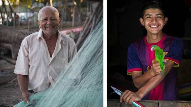Ignacio Rodríguez y David Fuentes dos generaciones de habitantes de la Isla.