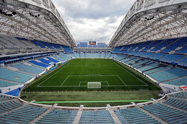 SEDE. El Estadio Olímpico de Sochi será una de las sedes del Mundial 2018 de Rusia.