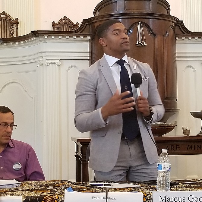 Marcus Goodwin
Candidato al Concejo por la ciudad
“Necesitamos entrenar a nuestros dirigentes para ser sensibles con nuestra comunidad”.

