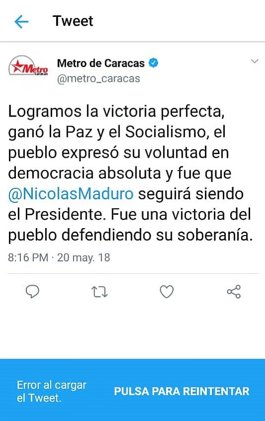 VENEZUELA. La cuenta de transporte se adelantó al CNE