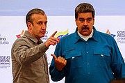 VENEZUELA. El presidente de Venezuela, Nicolás Maduro y el vicepresidente, Tareck El Aissami