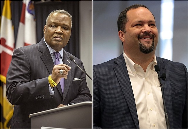 GOBERNACIÓN. El ejecutivo de Prince George’s (izq.) y el activista Ben Jealous lideran las primarias en la contienda demócrata para hacerle frente al actual gobernador Hogan en noviembre.