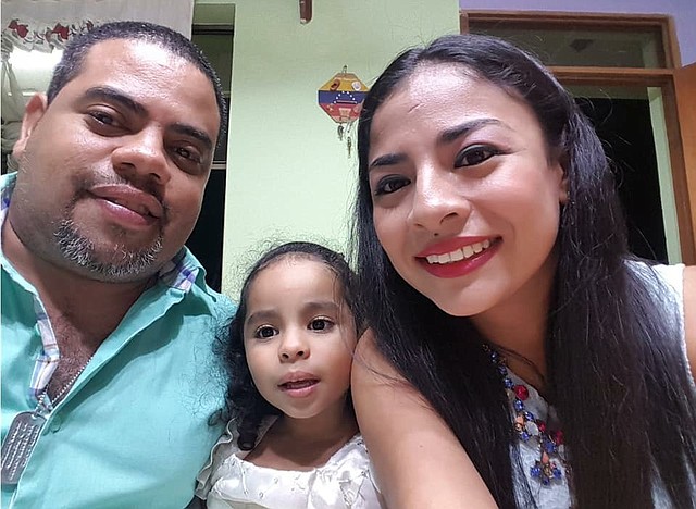 FAMILIA. Gahona dejó a una niña de cuatro años y a su esposa, Migueliuth Sandoval. (FOTO 4)