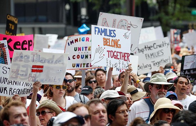 EEUU. Protestas en Estados Unidos contra la política migratoria de Trump