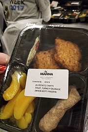 Muestra de una de las comidas de MANNA.
