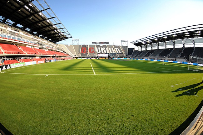 Washington, D.C. - Julio 14, 2018: Imagenes del estadio antes de el partido en el estreno en su nuevo estadio Audi Field