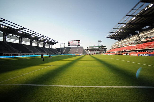 Washington, D.C. - Julio 14, 2018: Imagenes del estadio antes de el partido en el estreno en su nuevo estadio Audi Field