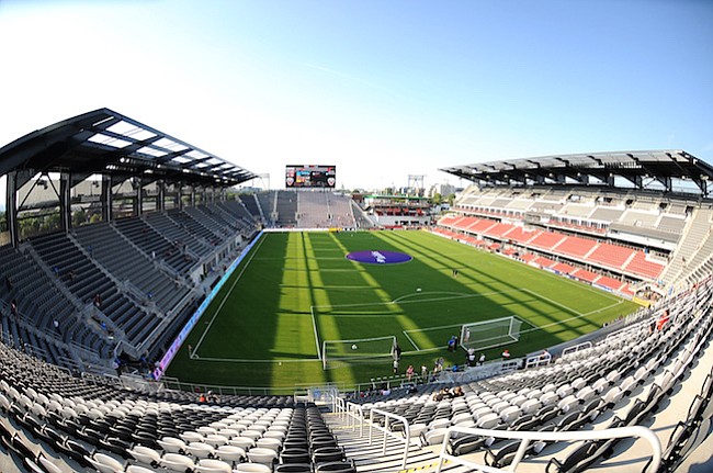 Washington, D.C. - Julio 14, 2018: Imagenes del estadio antes de el partido en el estreno en su nuevo estadio Audi Field