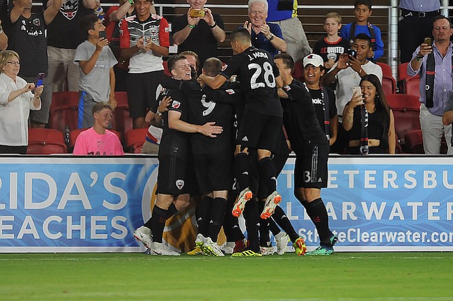 Washington, D.C. - Julio 14, 2018: Foto de Equipo del D.C. United. D.C. United derroto al Vancouver Whitecaps FC 3-1 en el estreno en su nuevo estadio Audi Field