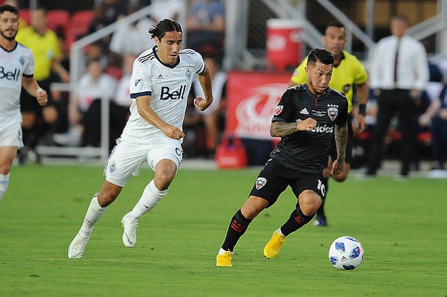 Washington, D.C. - Julio 14, 2018: Foto de Equipo del D.C. United. D.C. United derroto al Vancouver Whitecaps FC 3-1 en el estreno en su nuevo estadio Audi Field