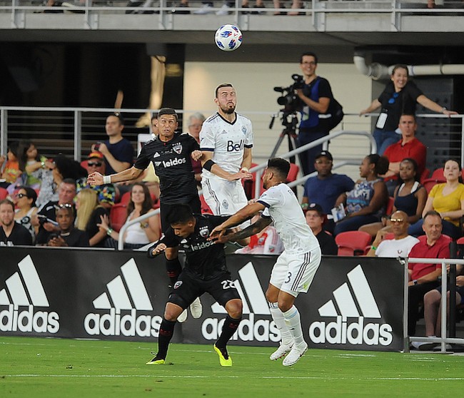 Washington, D.C. - Julio 14, 2018: Foto de Equipo del D.C. United. D.C. United derroto al Vancouver Whitecaps FC 3-1 en el estreno en su nuevo estadio Audi Field