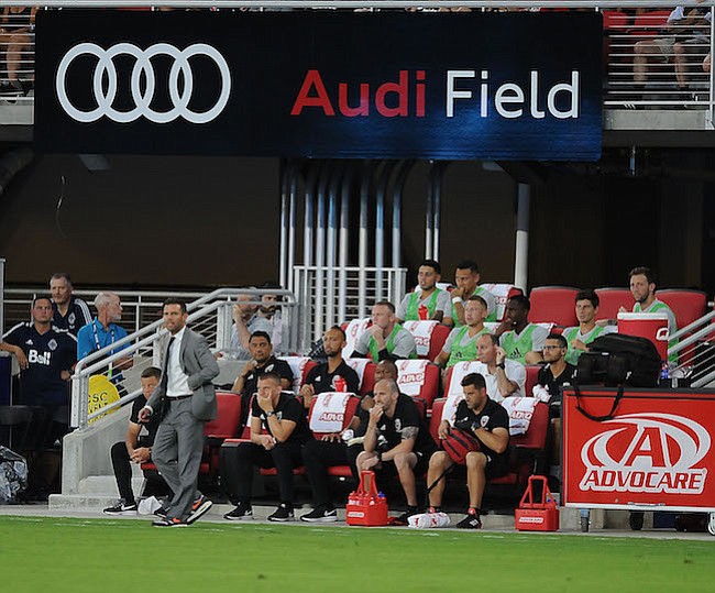 Washington, D.C. - Julio 14, 2018: Foto de Equipo del D.C. United. D.C. United derroto al Vancouver Whitecaps FC 3-1 en el estreno en su nuevo estadio Audi Field