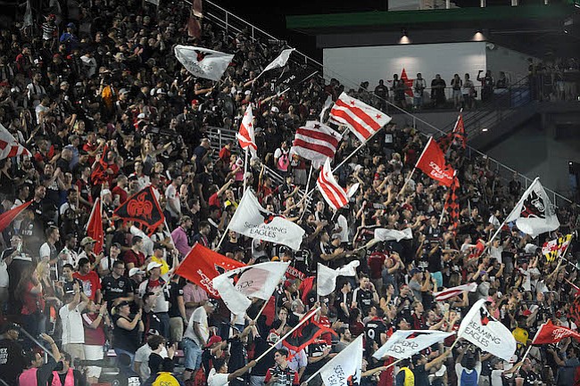 Washington, D.C. - Julio 14, 2018: Foto de Equipo del D.C. United. D.C. United derroto al Vancouver Whitecaps FC 3-1 en el estreno en su nuevo estadio Audi Field