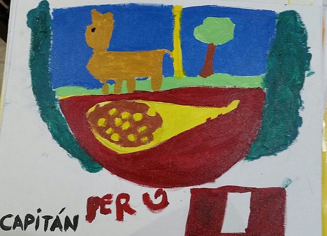 El dibujo de un niño de 5 años, Kevin Kennedy Martínez.