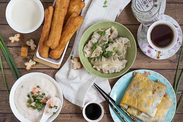 Desayuno tradicional chino