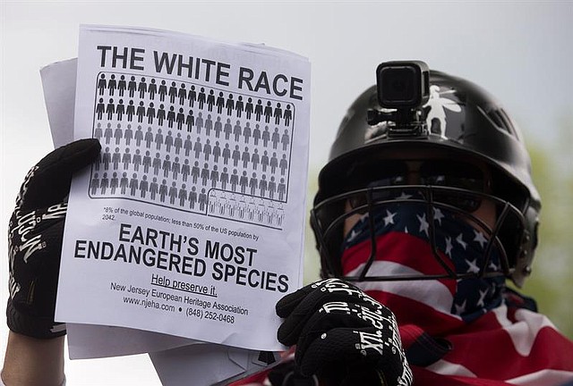 EE.UU.Un supremacista blanco asiste a la manifestación Únete a la Derecha en el Parque Lafayette en Washington, DC