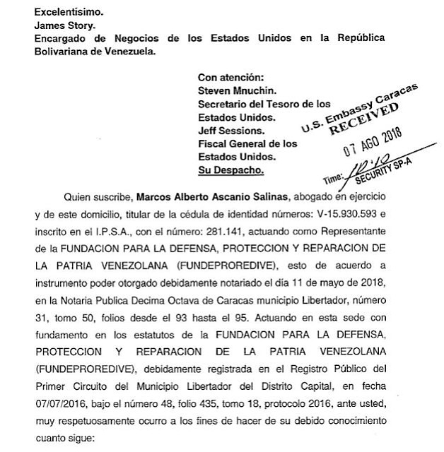 VENEZUELA. Documento Maibort Petit 4