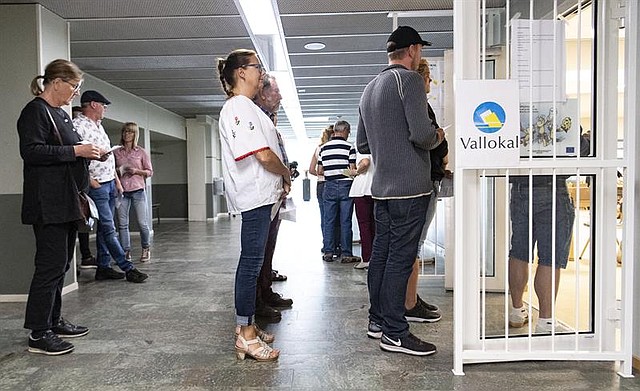 VOTACIÓN. Elecciones en Suecia
