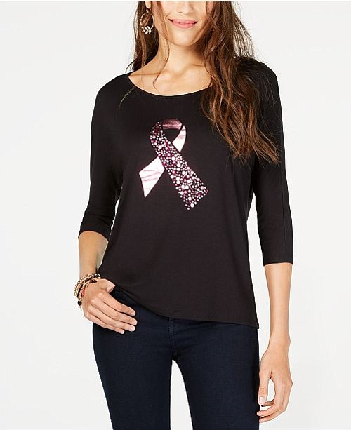 Ribbon Graphic-Print T-Shirt de Thalia Sodi. Precio con descuento: $29.62