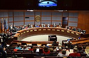 AUDIENCIA. El pasado martes Una coalición conformada por siete organizaciones de derechos civiles y de apoyo a los inmigrantes pidió a la Junta de Supervisores de Fairfax que limite la interferencia de ICE en esa comunidad.
