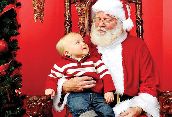 Santa en el jardín