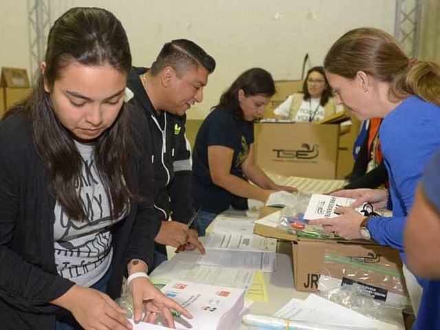 EL SALVADOR. El centro de votación instalado en las elecciones del 2018 en el Cifco